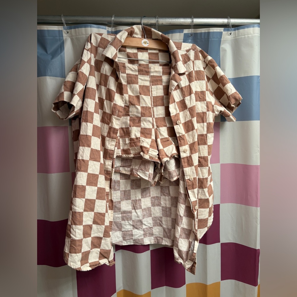 Jessi Cruickshank x Joe Fresh checkered collab set! Size Small. Both pieces! - Picture 4 of 5